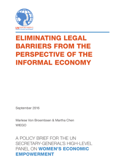 Eliminating Legal Barriers from the Perspective of the