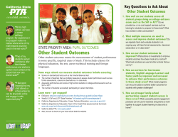 Other Student Outcomes - The California State PTA