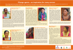 Change agents &ndash; an inspiration for many women