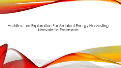 Architecture Exploration for Ambient Energy Harvesting