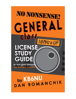No-Nonsense General Class License Study Guide