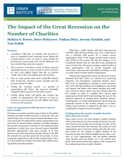 The Impact of the Great Recession on the Number