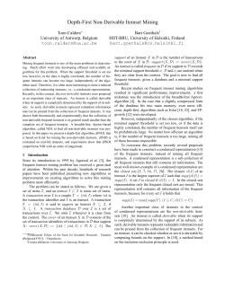 Depth-First Non-Derivable Itemset Mining