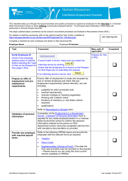 eduPay Hire/Rehire Employment checklist