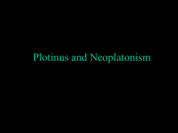 Plotinus and Neoplatonism