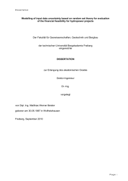 Modelling of input data uncertainty based on random set