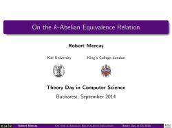On the k-Abelian Equivalence Relation