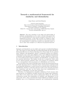 Towards a mathematical framework for similarity and dissimilarity