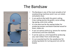 Fine-Tuning a Bandsaw - Grahamstown Woodworkers