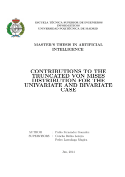 contributions to the truncated von mises distribution for the