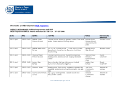 Metro North - Western Cape Government