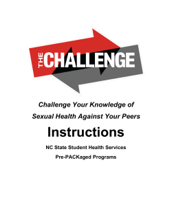 Instructions - Student Health Services