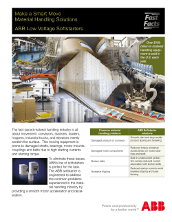 Make a Smart Move Material Handling Solutions ABB Low Voltage