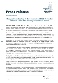 English - Malaysia Convention and Exhibition Bureau