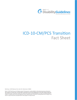 ICD-10-CM/PCS Transition Fact Sheet