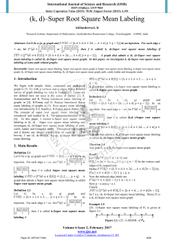 (k, d)–Super Root Square Mean Labeling