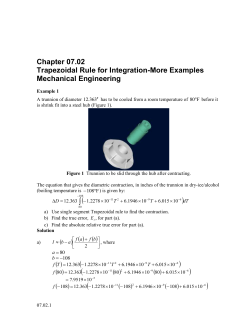 Trapezoidal Rule for Integration