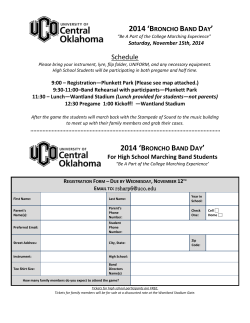 For High School Marching Band Students