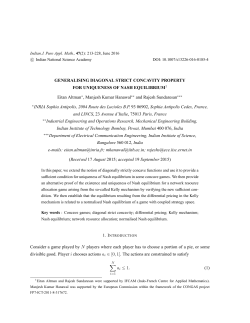 Generalising diagonal strict concavity property for