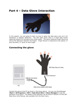 Data Glove Interaction