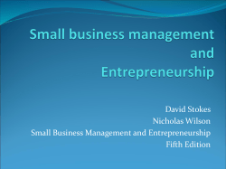 small business and entreprenership 7