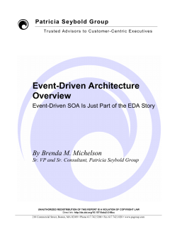 Event-Driven Architecture Overview