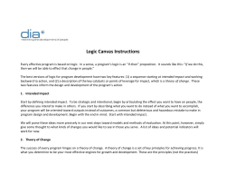 Logic Canvas Instructions FOR RECOMPETE APPLICANTS ONLY