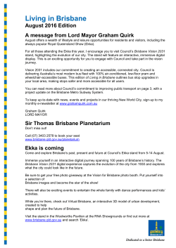 August 2016 Edition - Brisbane City Council