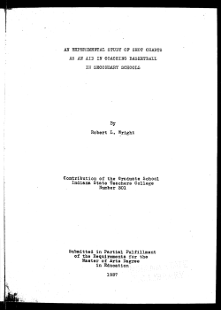 AN EXPERIMENTAL STUDY OF SHOT CHARTS AS AN AID IN