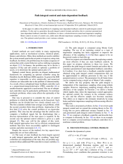 Path integral control and state-dependent feedback