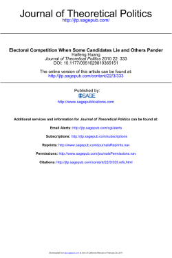 Journal of Theoretical Politics