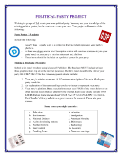 Political Party Project