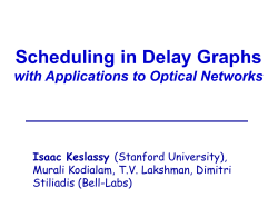 Scheduling in Delay Graphs (with Applications to Optical Networks)