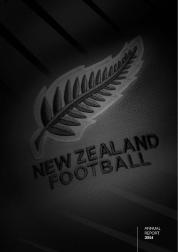 annual report 2014 - New Zealand Football