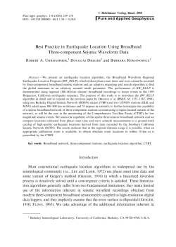 Best Practice in Earthquake Location Using Broadband Three