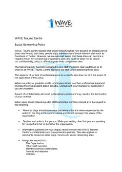 Social Media Policy June 2012
