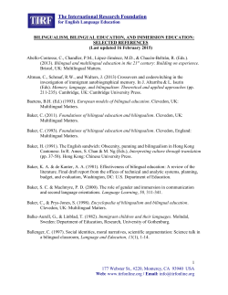 (2007). Bilingual literacies, social identification, and educational