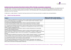 Attachment comparing learning outcomes theory