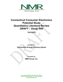 CT Consumer Electronics Potential Study (R84), review draft, 10.23