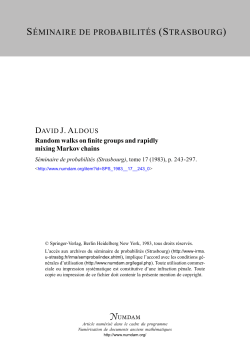 Random Walks on Finite Groups and Rapidly Mixing