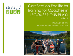 Certification Facilitator Training for Coaches in