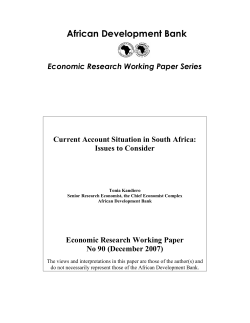 Current Account Situation in South Africa