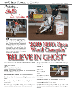 2010NBHA Open World Champion - The Horse Resource Magazine