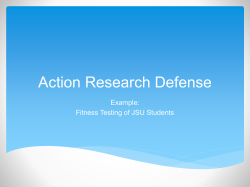 Action Research Defense