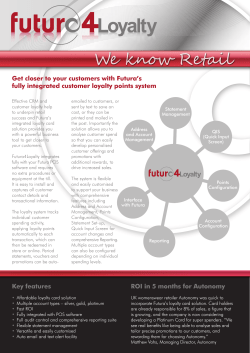 Get closer to your customers with Futura`s fully integrated customer