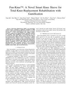 Fun-Knee&trade;: A Novel Smart Knee Sleeve for