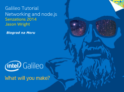 Galileo Tutorial Networking and node.js