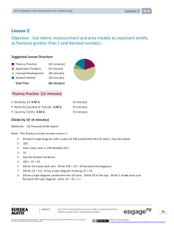 Grade 4 Mathematics Module 6, Topic A, Lesson 2