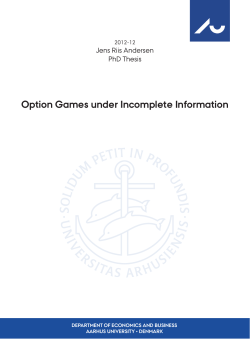 option Games under incomplete information
