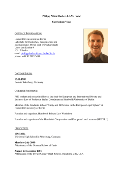 Philipp Niklot Hacker, LL.M. - Humboldt